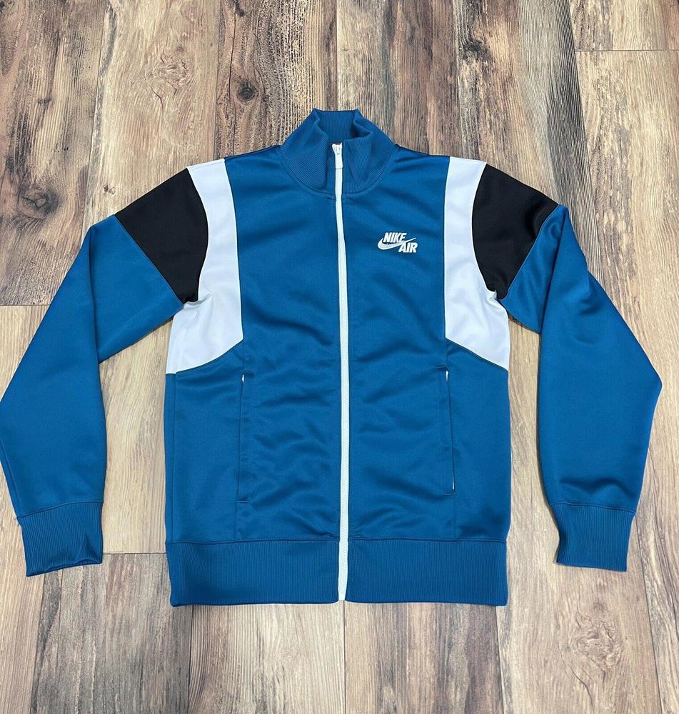 588812-393 NIKE AIR Time 2.0 JACKET Basketball Teal Turquoise Mockneck Mens S